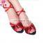 X-8014 Fashion Satin High Heel Women Sexy Red Latin Dance Shoes
