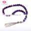 Hot sale 33 pcs Faceted Glass oval beads dubai gold jewelry bracelet
