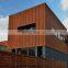 Bending and laser cutting steel corten wall cladding panel