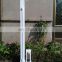 telescopic mast pole with guy wire , mobile surveillance sensor tower
