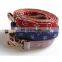 Designer brand classic luxury PU pet dog collar leash