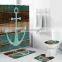 i@home 4 piece washable custom anchor bathroom fashion shower curtain 3d sets print