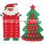 Felt Christmas Wall Hanging Tree Calendars for Decorations