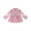 Children Winter Clothing warm fluffy top long sleeve with skirt part Baby Girl watermelon light weight Cotton Ruffle Trench Coat