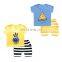 Wholesale 100% Cotton Baby Sets T-Shirt and Short Sets Toddler Boy Summer Boutique Outfits