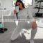 Amazon Hot Sales Women New Styles Bodcon Yoga Suit Ladies Fitness Yoga Wear Women Two Piece Clothing Set