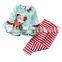 Baby clothes  FASHION Newborn Baby Boy Girl Christmas Kids Santa Dress Tops Striped Pants Set Outfits Xmas Clothes