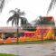 Fire Island Waterslide Inflatable Commercial Bounce Lava Water Slide With Pool