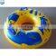 Hot-sale safe colorful inflatable swimming ring/laps/tube with handle