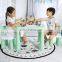 Plastic accumulator table Children's multi-functional building block game table