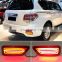 Carest 1 Pair Car LED Rear Bumper Reflector Fog Lamp Brake Light Moving Turn Signal lamp For Nissan Patrol 2012 - 2019