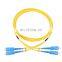 LC/UPC-SC/UPC SM Duplex PVC 2.0mm Yellow 3meters Fiber Patch Cord