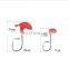 7cm 10cm Jig head worm hook Glow Shrimps Fish Lures saltwater fishing lure lead head soft plastic lure