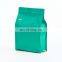 Coffee tea chips stand up zipper foil packaging flat bottom bag