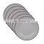 Factory round custom metal dinner rice enamel soup steel dish plate