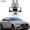 CLY Car Bumpers For 2021 Mercedes E-class W213 Upgrade E63s 1:1 AMG Body kits Front Car Bumper Grille Fenders Hood Diffuser Tips