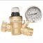 Cost effective DN15 1/2 inch 2 Way 12VDC  Brass Water RV Pressure Reducing Valve With Gauge