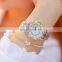 BS Brand Crystal Stainless Steel Women Diamonds wristwatches Lady Watch