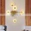 Creative Clock Lights LED Wall Lamps Bedside Bedroom Study Living Room Aisle Flats Salon Decorative Indoor Lighting