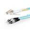LC UPC to FC UPC Duplex 2.0mm PVC(OFNR) OM4 Multimode Fiber Optic Patch cord Cable