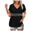 Wholesale Spring Oversize Blank Women Tees Cropped Plain T Shirt