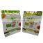 Factory Custom Printed bocadillos de frutas y verduras UV printing flat bottom reusable snack bag