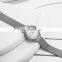 SINOBI Elegant Ultra Thin Lady Watch Shiny Pearl-shell Dial Roman Number Index Steel Mesh Belt Watch Quartz Silver Watch S9709L