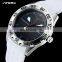 SINOBI Creative Men's Sport Watch 316L Steel Case Silicone Band Luminous Pointer Rotation Bezel Japanese Quartz Movement 1250G
