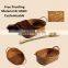 HBK Three piece set oval natural  snack storage basket for kitchen and living room