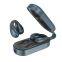 Ear clip earphone HiFi Stereo Sound Wireless Waterproof Ear Bone Conduction Earring Led Open Ear Air Conduction Headphone