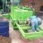Hydraulic bale press for straw
