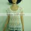 Summer ladies TOPS hot cotton embroidery lace for women T-shirt for hollow out vest