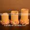 Hot Sale Beautifulg Color-changing Sea Shell-surrounded LED Candle