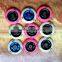 Orange Scooter Wheels with Blue Metal Core 100mm For Sale