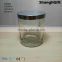 500ml European Glass Candle Jar With Metal Lids