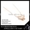 Women favorible necklace (14k/18k/22k)rose gold plating chain necklace,fashion necklace wholesale in Gungzhou