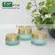 2015 Luxury Acrylic Cosmetic Plastic Jar with Gold Cap for Facial Cream, Eye Cream