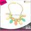High Trendy Design Elegant Alloy Jewelry Multi Colored Necklace