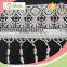 Fashional 100% heavy cotton fringe lace fabric floral chemical lace