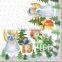 Hot Selling Christmas Decor Design Printed Paper Napkins for Resturants