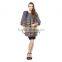 QD30983 Woman Real Fox Fur Coat In Silver and Brown Color 2015 New Style