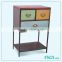 dubai bed furniture solid wood rotating glass display cabinet