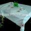 100% Polyester TC CVC Table Cloth WITH RUFFLES,LACE,WATER RESISTANT ,HEAT RESISTANT,WATER PROOF