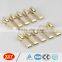 fashion custom logo puller light gold metal zipper slider