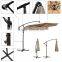 Coral Coast 11 ft. Steel Offset Patio Umbrella with Detachable Netting