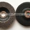 CEC BRAND high quality flap disc4.5" for metal grinding disc black net cover
