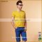 Summer Lycra Cotton T-shirt Men Solid Color Tight Fit Style Tee