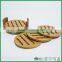 7pcs retro kitchen table wood bamboo coaster drinking tea cup coffee mug mat