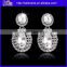 Wholesale Cheap Purple CZ Diamond White Gold Teardrop Earrings