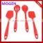 New Product Non-stick Easy to Clean Silicone Spatula set , Red Cake spatula